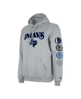 Men's New Era Gray Dallas Mavericks 2023/24 City Edition Pullover Hoodie