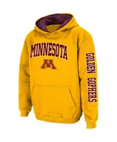 Big Boys Colosseum Gold Minnesota Golden Gophers 2-Hit Pullover Hoodie