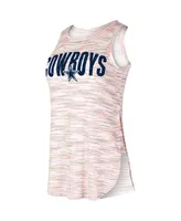 Women's Concepts Sport Dallas Cowboys Sunray Multicolor Distressed Tri-Blend Tank Top