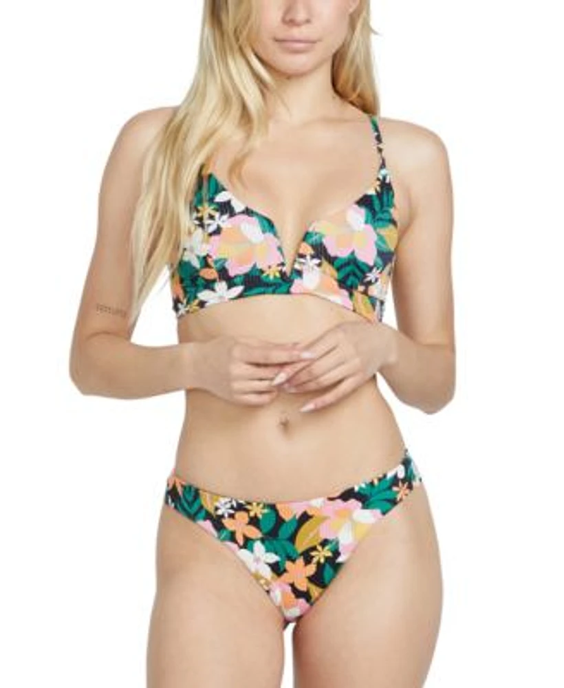 Volcom Juniors Had Me At Aloha Crop Top Cheeky Bottoms