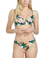 Volcom Juniors Had Me At Aloha Crop Top Cheeky Bottoms