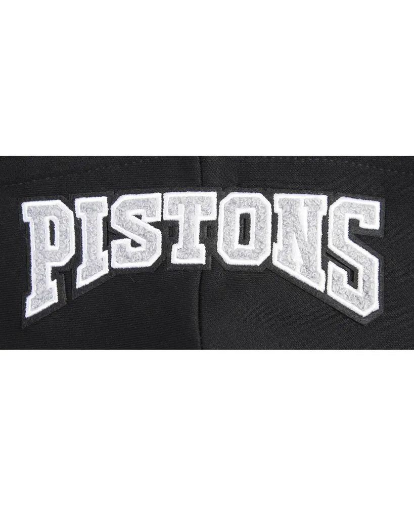 Women's Pro Standard Black Detroit Pistons 2023/24 City Edition Cropped Pullover Hoodie