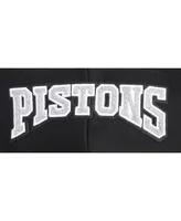 Women's Pro Standard Black Detroit Pistons 2023/24 City Edition Cropped Pullover Hoodie