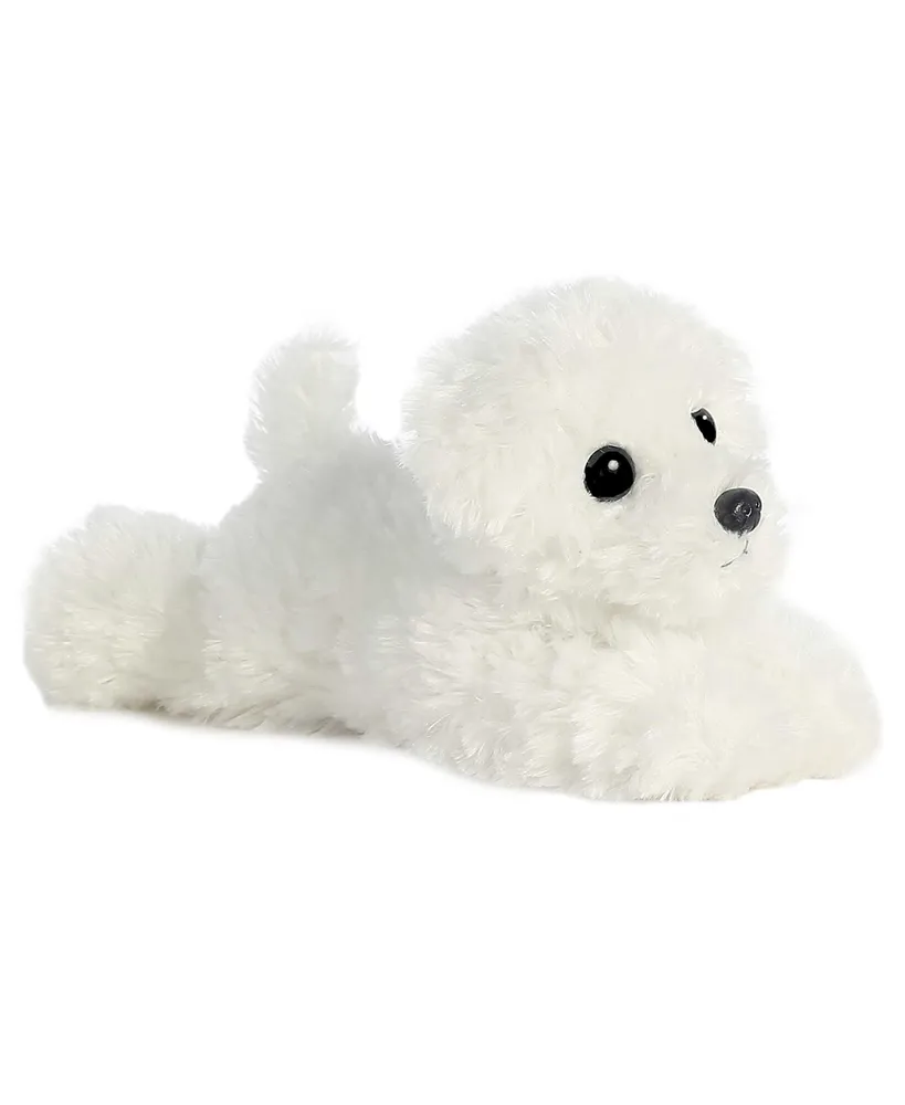 Aurora Small Snowball Mini Flopsie Adorable Plush Toy White 8"