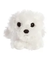 Aurora Small Snowball Mini Flopsie Adorable Plush Toy White 8"