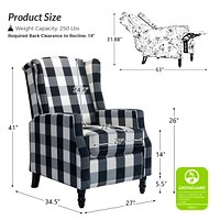 Franco Genuine Leather Manual Recliner