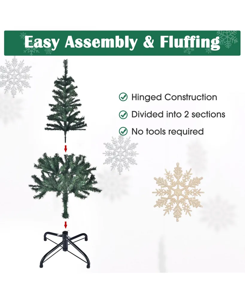 Yescom 4 Ft Artificial Christmas Tree & 20 Led Pine Cone String Lights Kit W/200 Branch Tips, For Christmas Decoration