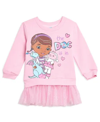Disney Girls Doc Mcstuffins Fleece Sweatshirt Dress to