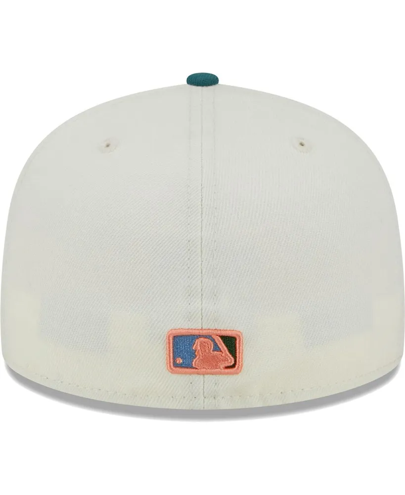 Men's New Era Cream Washington Nationals Chrome Evergreen 59FIFTY Fitted Hat