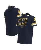 Men's Under Armour Navy Notre Dame Fighting Irish Shooter Raglan Hoodie T-shirt