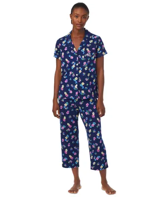 Lauren Ralph Women's 2-Pc. Printed Capri Pajamas Set