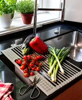 over&back Over the Sink Drying Dish Rack with Caddy