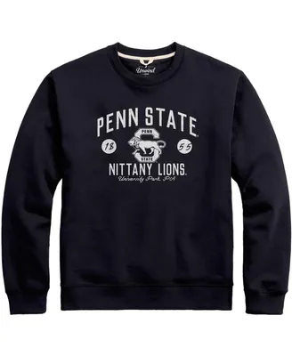 Men's League Collegiate Wear Navy Distressed Penn State Nittany Lions Bendy Arch Essential Pullover Sweatshirt