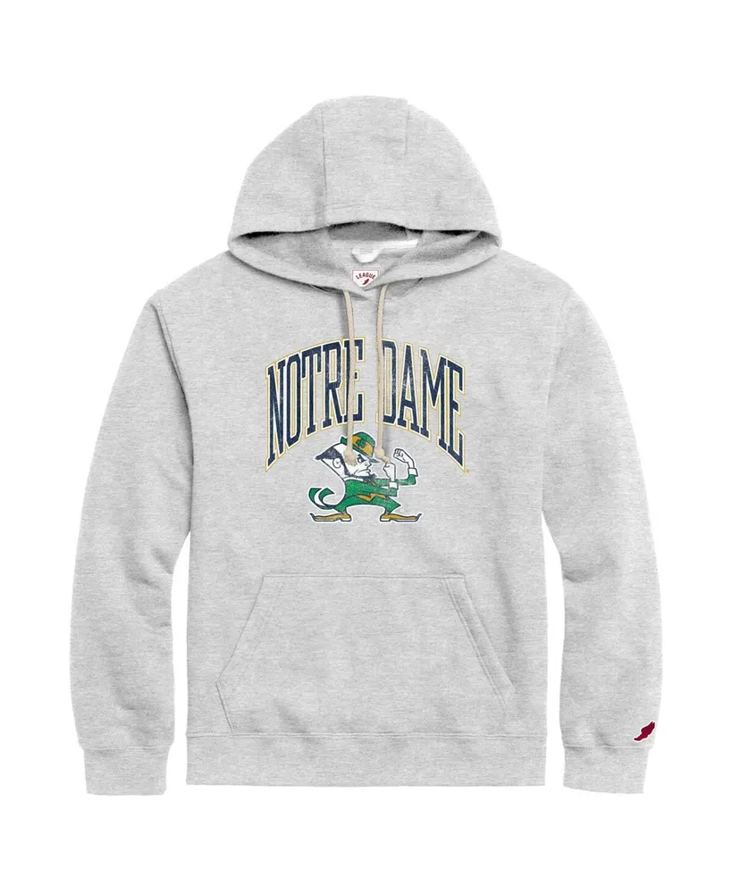 Men's League Collegiate Wear Navy Notre Dame Fighting Irish Essential Fleece  Pullover Hoodie