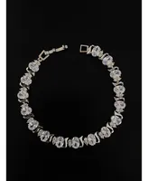 Cubic Zirconia Tennis Bracelets with Cubic Zirconia Oval and Round Cut