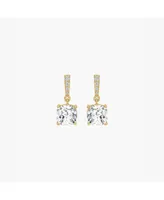 Audrey Square Crystal Dangling Earrings