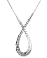 Swarovski Rhodium-Plated Mixed Crystal Infinity Pendant Necklace, 15" + 2-3/4" extender