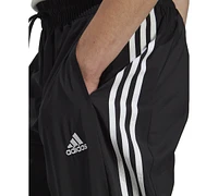 adidas Men's Aeroready Essentials Elastic Cuff Woven 3-Stripes Tracksuit Pants