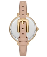 kate spade new york Women's Metro Three-Hand Nude Leather Watch 34mm Gift Set