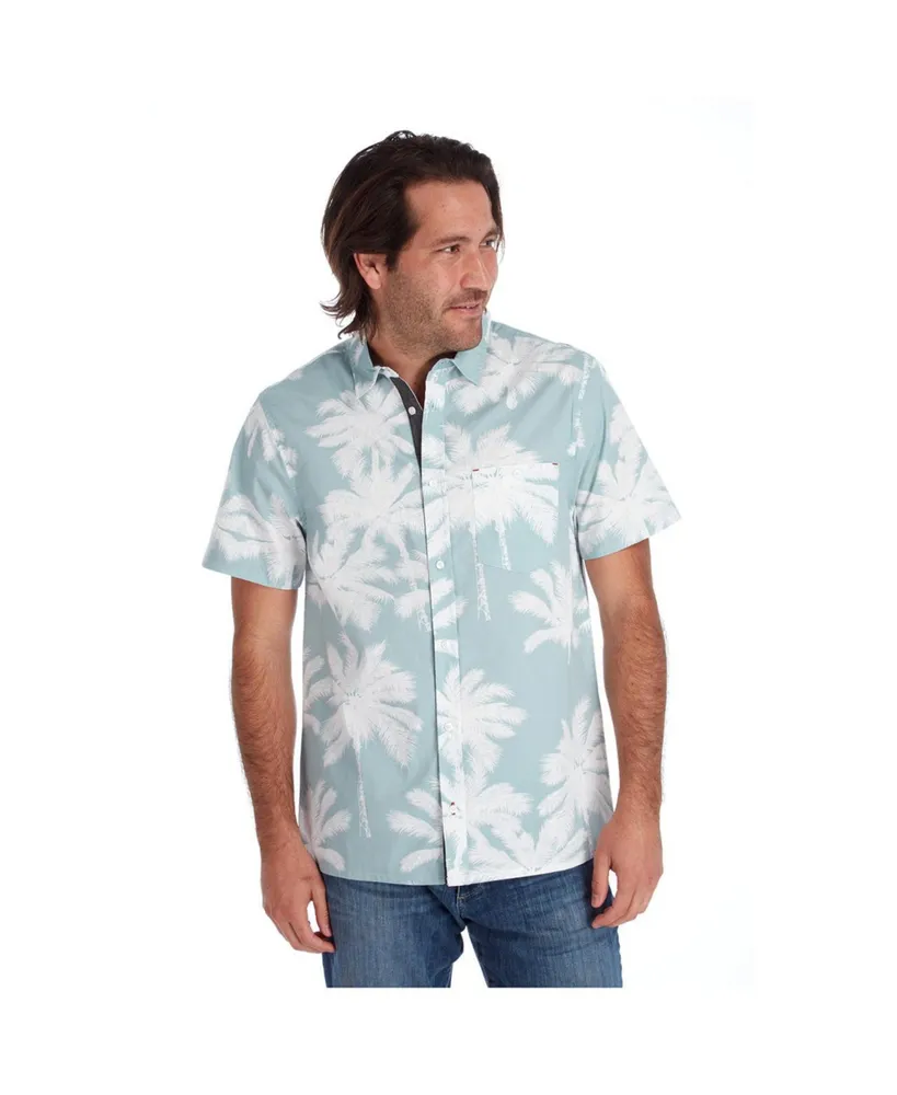 Px Clothing Men's Short Sleeve Palm Tree Shirt