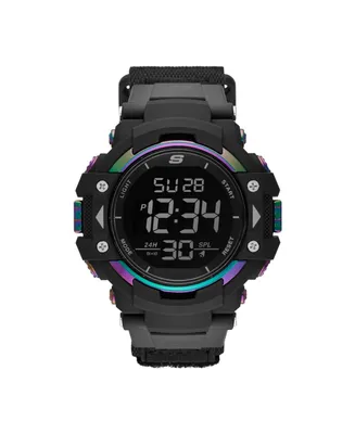 Skechers Men's Keats 55MM Sport Digital Chronograph Watch Black