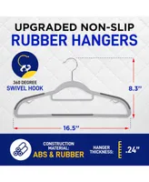 Bakken Swiss Lifemaster Premium Quality Velvet Non-Slip Clothes Hangers
