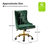 Adelaida Contemporary Task Chair with Tufted Back