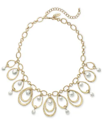 Style & Co Orbital Bead Statement Necklace, 18-1/4" + 3" extender, Created for Macy's