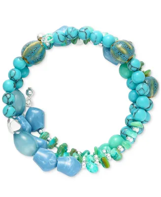 Style & Co Beaded Coil Bracelet, Created for Macy's