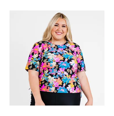 Calypsa Plus Size Lena Swim Top