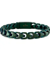 Bulova Green-Tone Ip Stainless Steel Link Bracelet