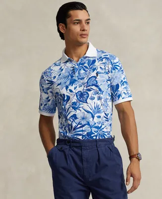Polo Ralph Lauren Men's Classic-Fit Floral-Print Mesh Shirt