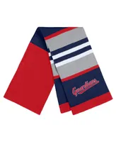 Women's Wear by Erin Andrews Cleveland Guardians Stripe Glove and Scarf Set