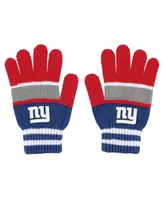 Women's Wear by Erin Andrews New York Giants Stripe Glove and Scarf Set