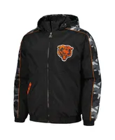 Men's Starter Black Chicago Bears Thursday Night Gridiron Full-Zip Hoodie Jacket