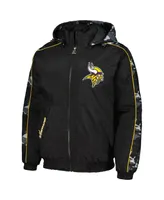 Men's Starter Black Minnesota Vikings Thursday Night Gridiron Full-Zip Hoodie Jacket