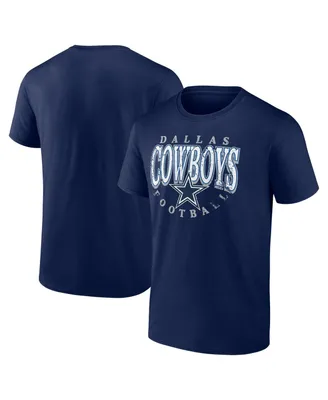 Men's Fanatics Navy Distressed Dallas Cowboys Game Of Inches T-shirt