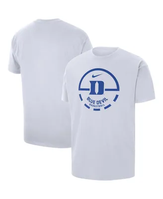 Men's Nike White Duke Blue Devils Free Throw Basketball T-shirt