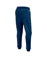 Men's Fanatics Heather Deep Sea Blue Seattle Kraken Authentic Pro Fleece Sweatpants