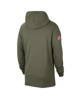 Men's Nike Olive Arizona Wildcats Military-Inspired Pack Long Sleeve Hoodie T-shirt