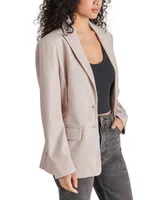 Steve Madden Women's Aria Faux-Leather Blazer