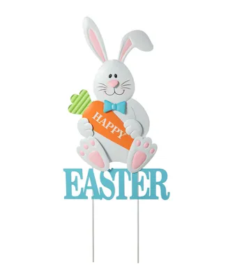 Glitzhome 30" H Easter Metal Bunny Yard Stake