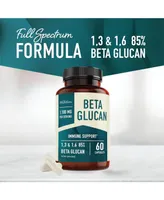 SMNutrition Extra Strength Beta Glucan | 1,100mg, 85% Concentrated | 1,3D & 1,6 Beta Glucans | Immune, Skin, & Gut Health Support Supplements | Over 5