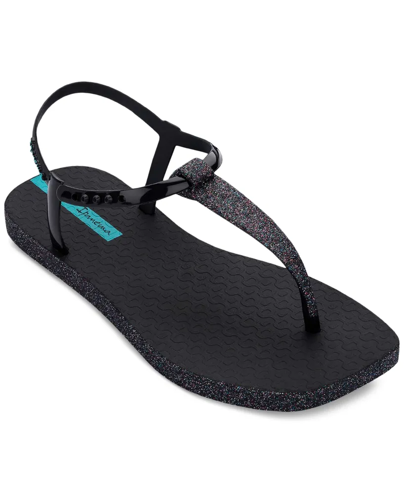 Ipanema x Shakira Class Edge Glow Slip-On Embellished T-Strap Thong Sandals