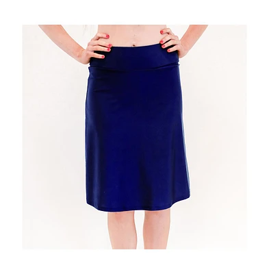 Calypsa Women's Knee Length Swim Skort