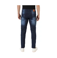 Campus Sutra Men's Navy Blue Dark-Wash Denim Jeans