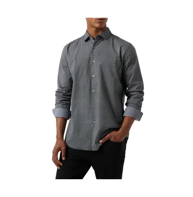 Dkny Men's Watson Stretch Poplin Long Sleeve Shirt