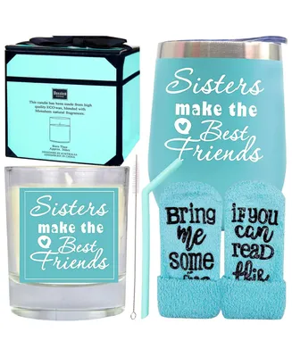 Sisters Gifts from Sister, Sisters Make the Best Friends, Christmas Gifts, Sisters Gift, Sisters Birthday Gifts from Sister, Sister Tumbler and candle