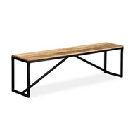 Bench Solid Mango Wood 63"x13.8"x17.7"