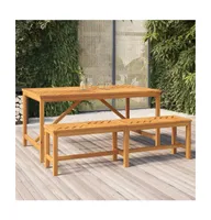 Patio Bench 59.1" Solid Wood Acacia